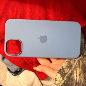 Apple Silicone iPhone Case in Light Blue